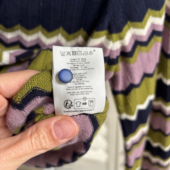 SEZANE Bobbie Cropped Cardigan 100% Cotton Size Small - Picture 7 of 13